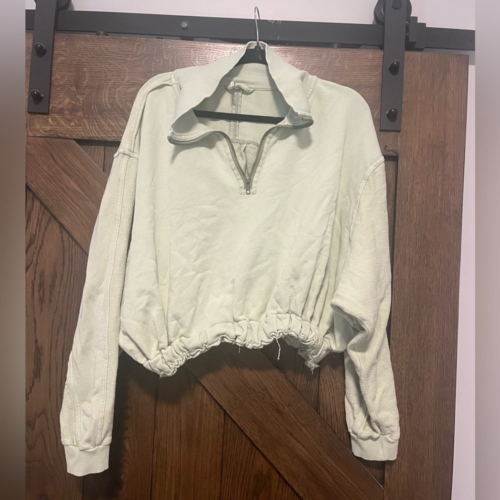 Free People quarter zip sweatshirt